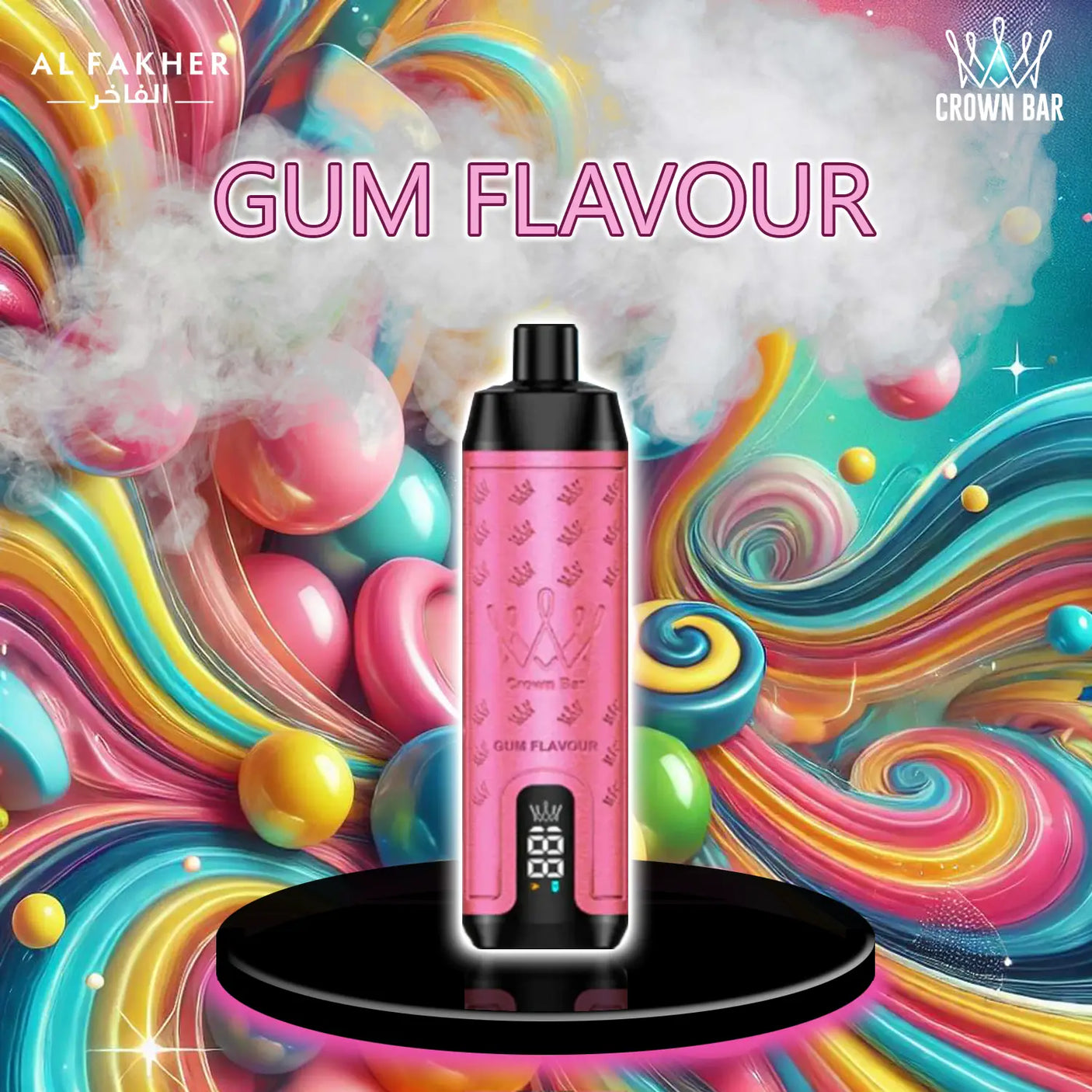 al fakher crown bar vape 15000 gum flavour