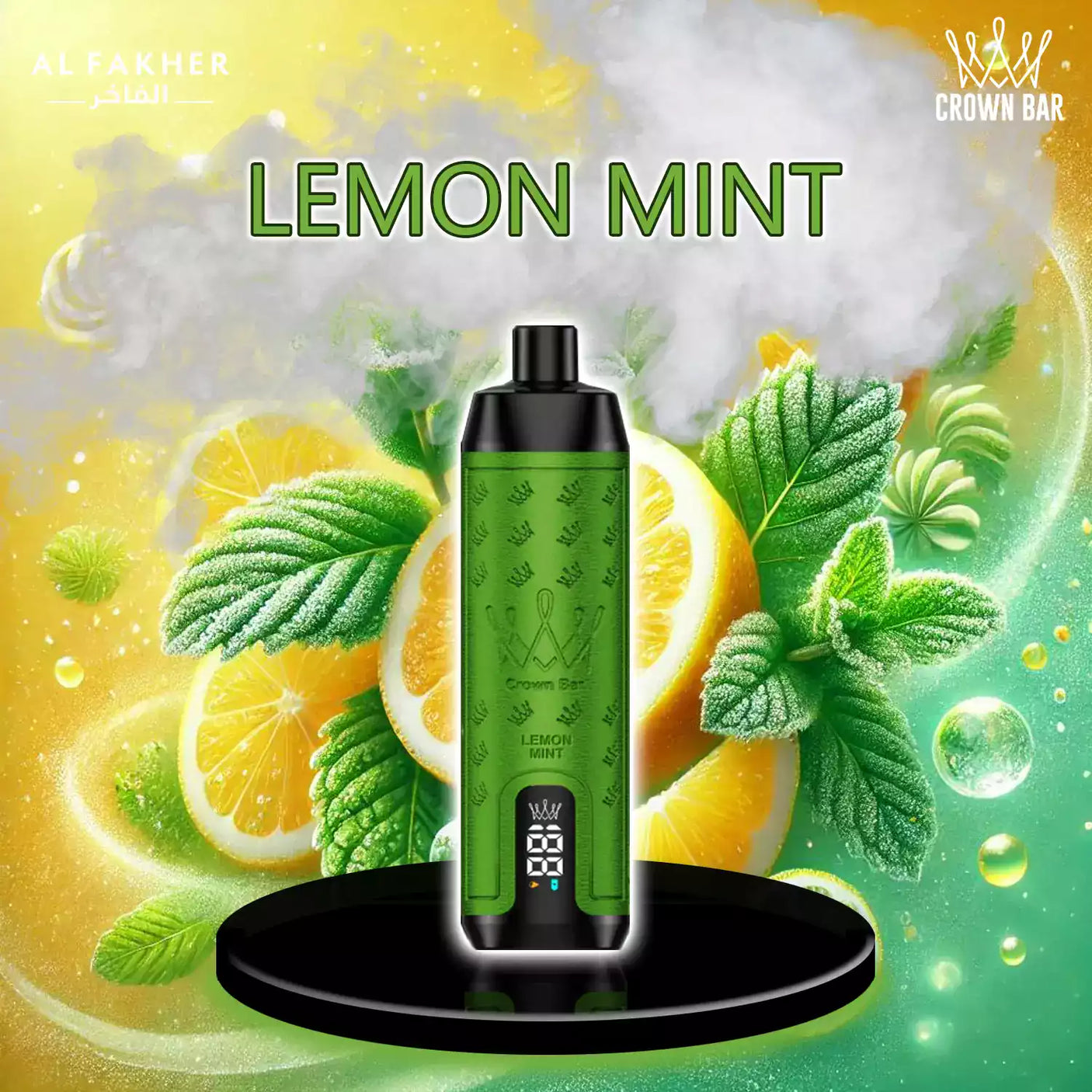 al fakher crown bar vape 15000 lemon mint