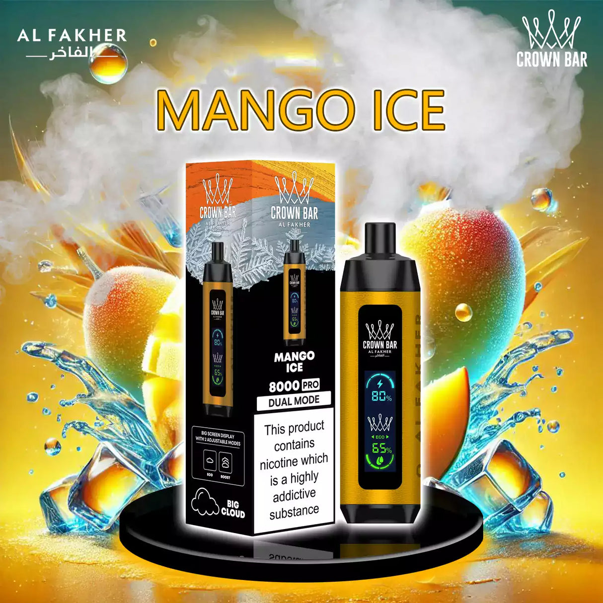 al fakher crown bar vape 8000 mango ice