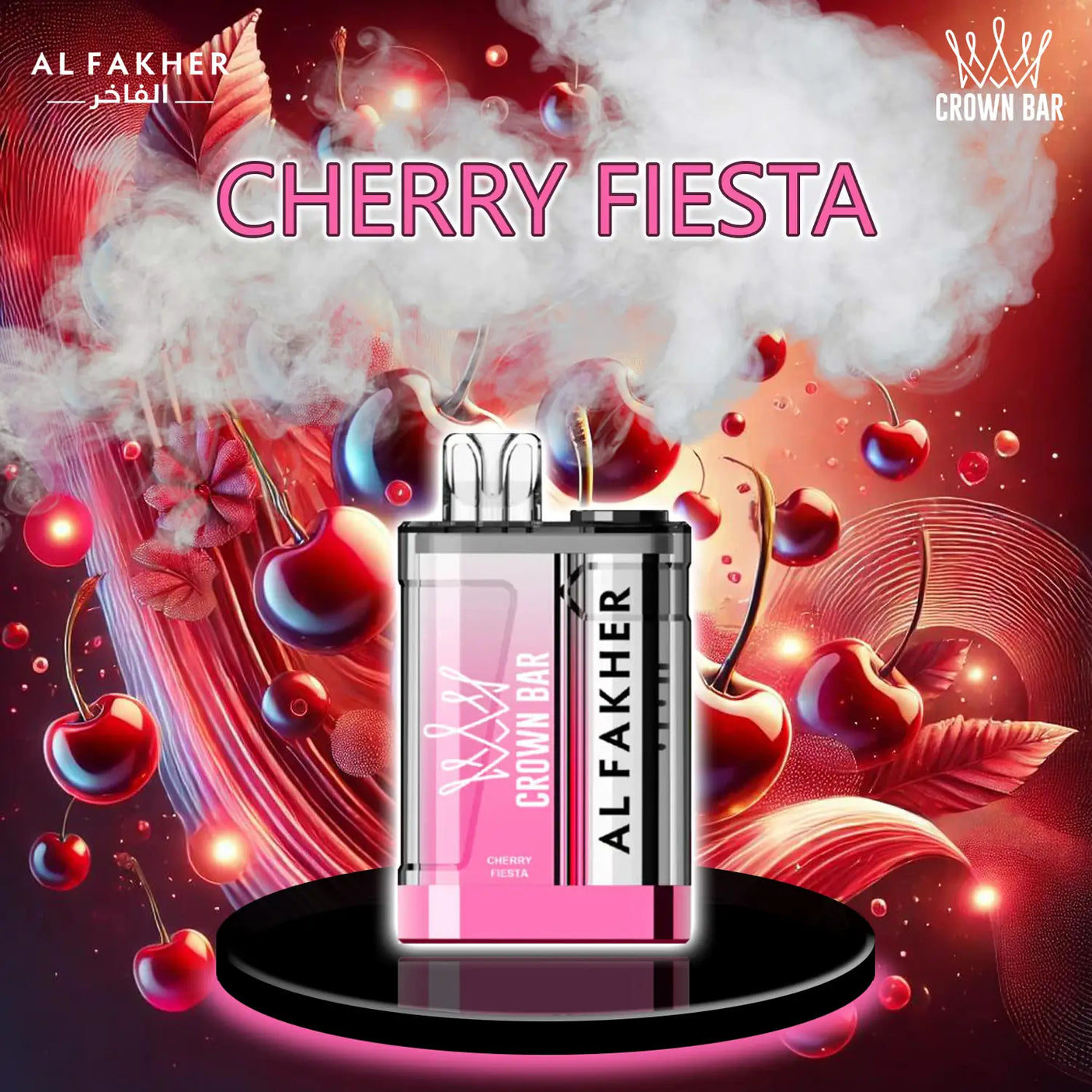 al fakher crown bar vape 9000 cherry fiesta