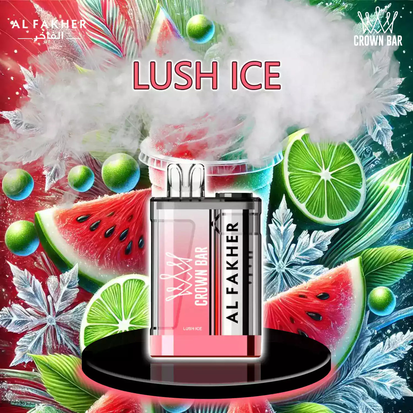 al fakher crown bar vape 9000 lush ice