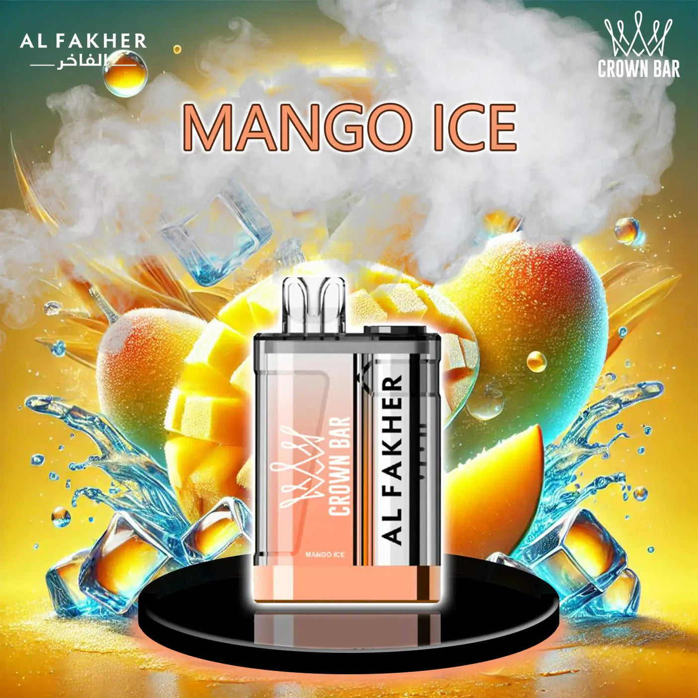 al fakher crown bar vape 9000 mango ice