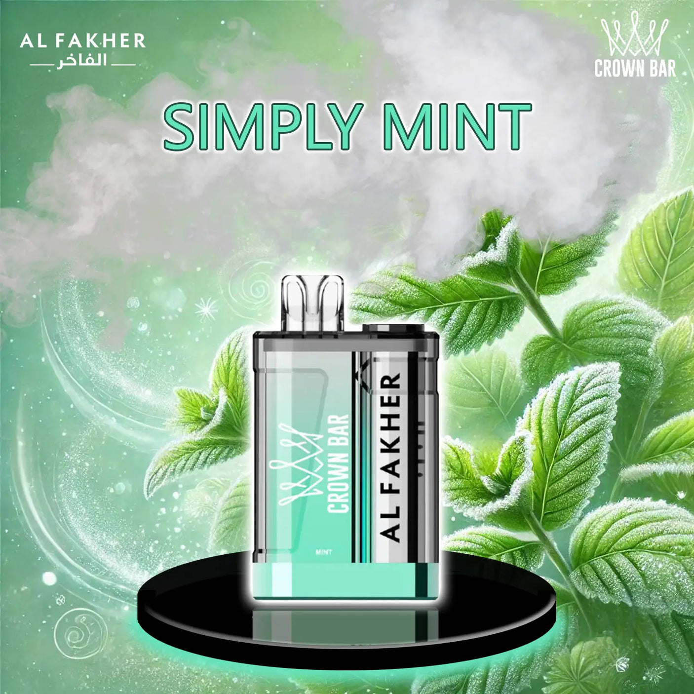 al fakher crown bar vape 9000 simply mint