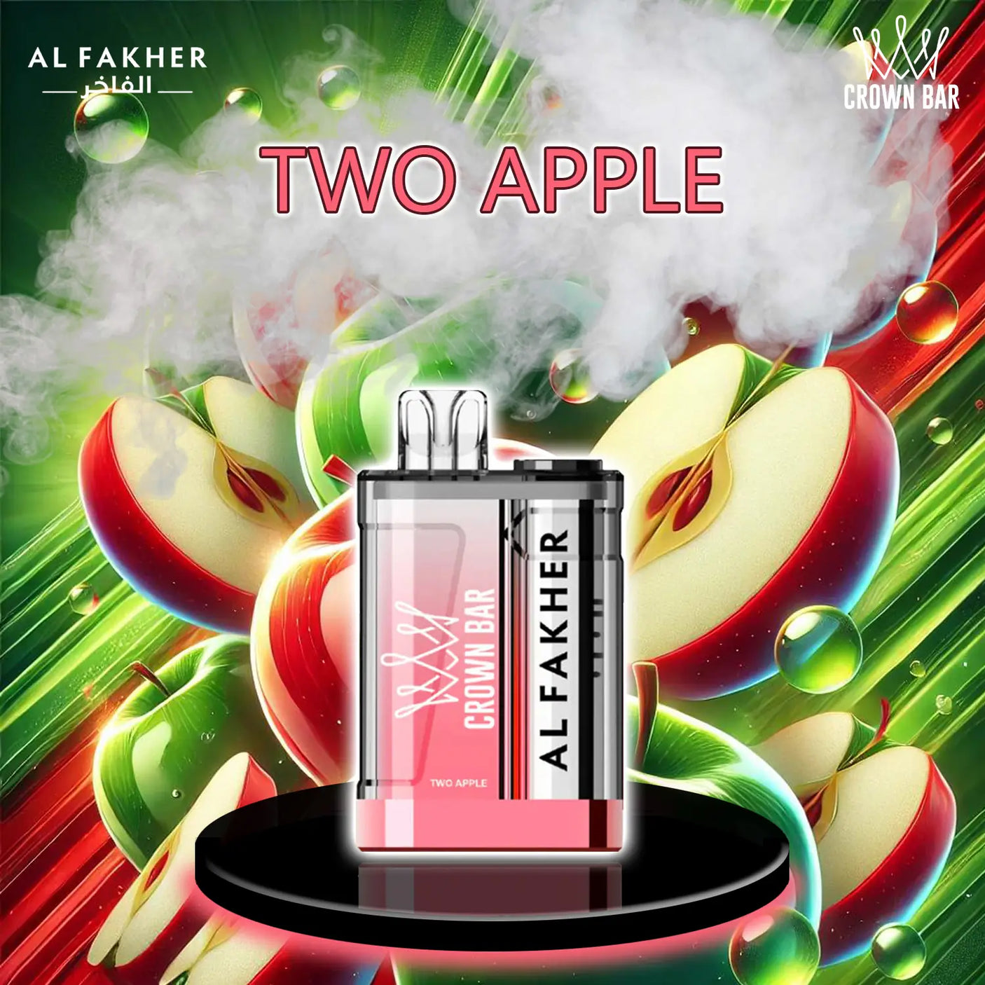al fakher crown bar vape 9000 two Apple