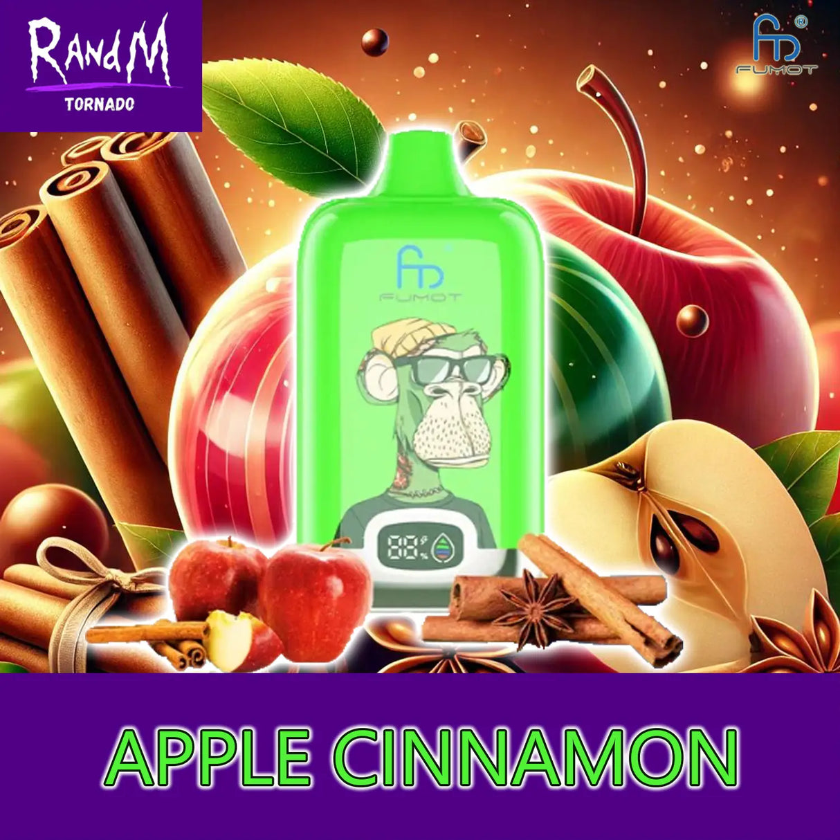 randm tornado vape 12000 apple cinnamon