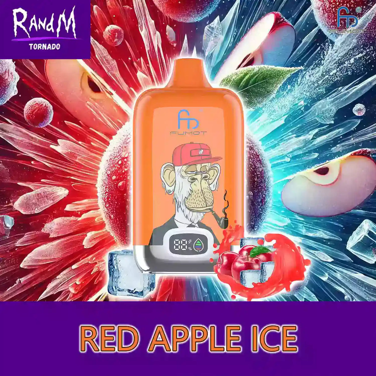 randm tornado vape 12000 red apple ice