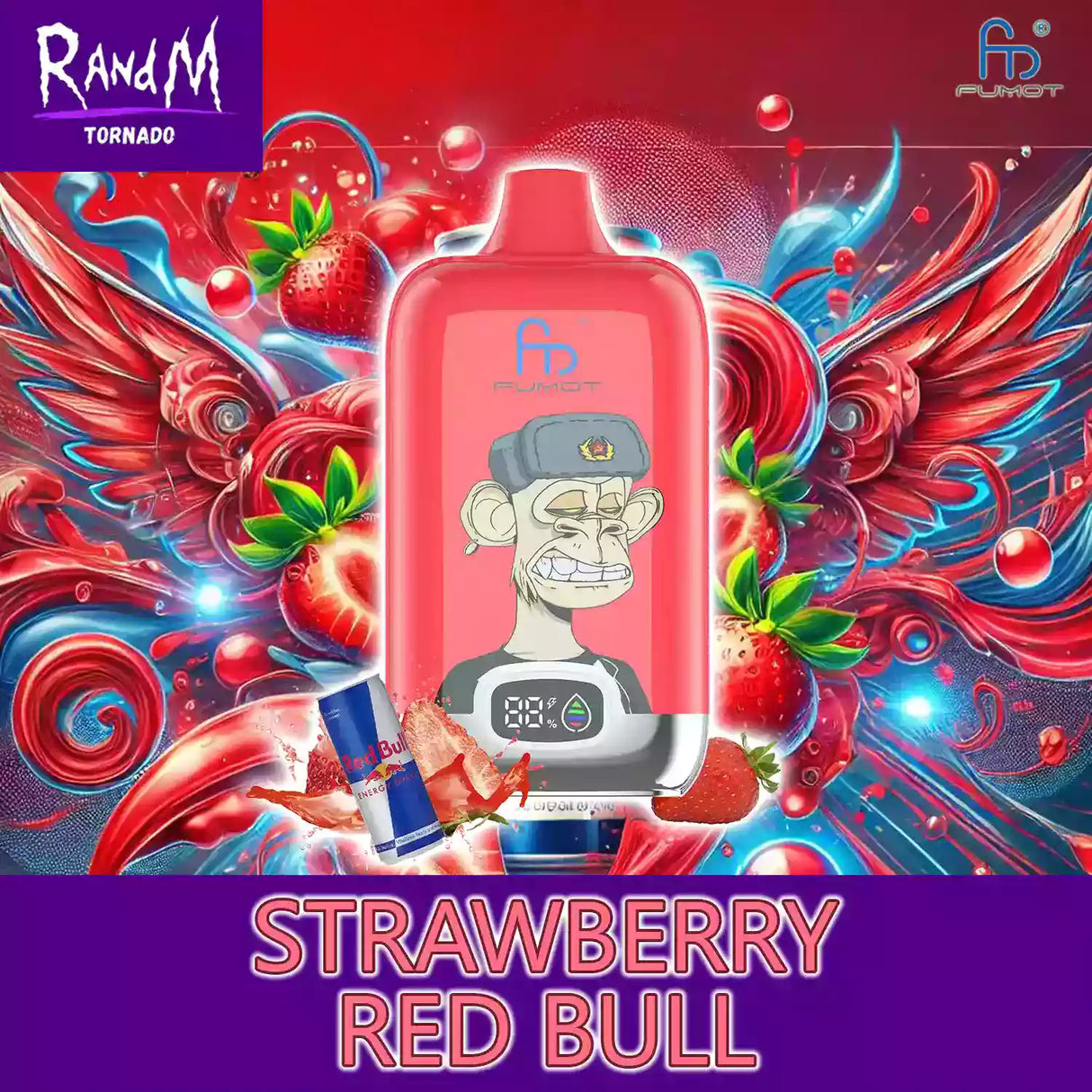 randm tornado vape 12000 strawberry red bull