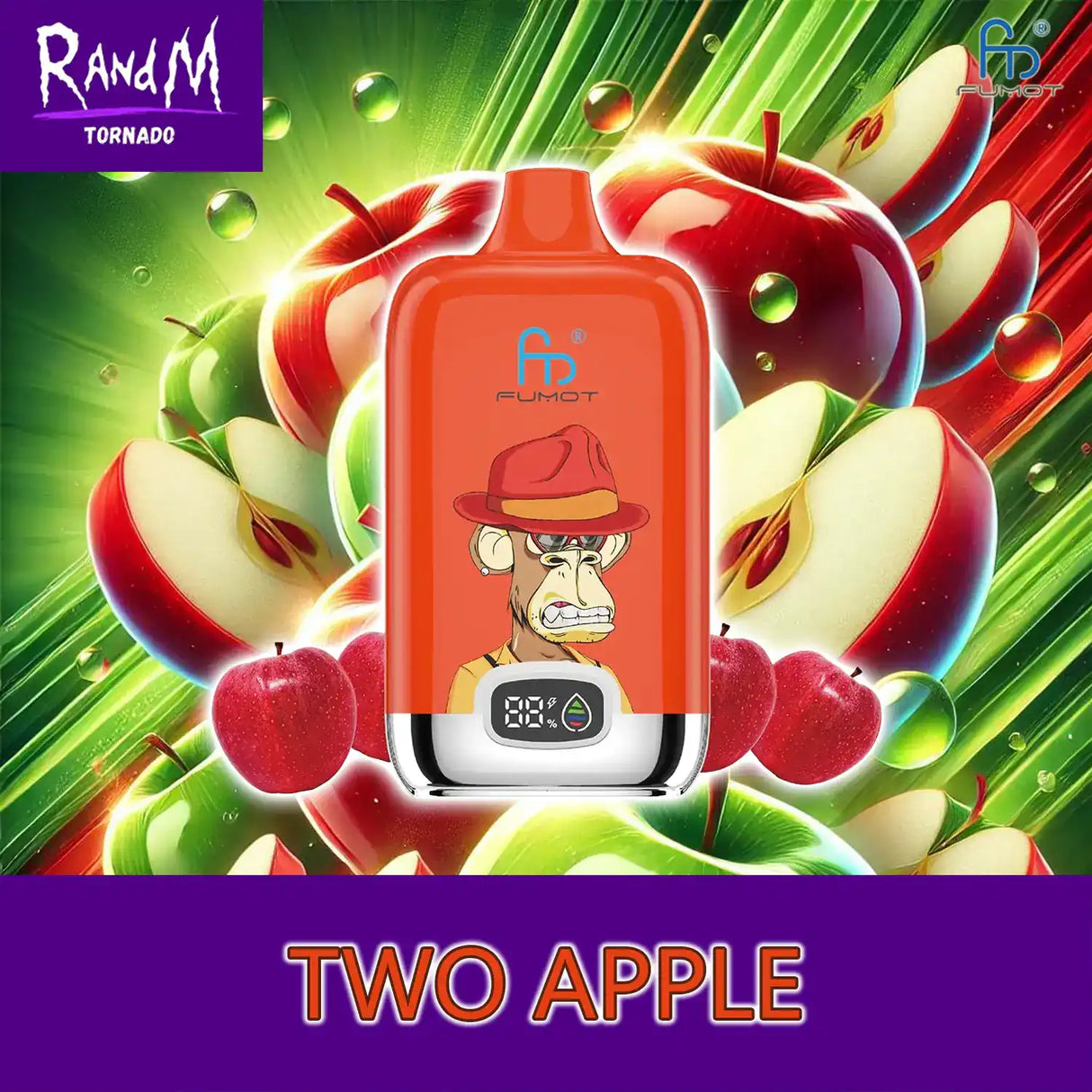 randm tornado vape 12000 two apple