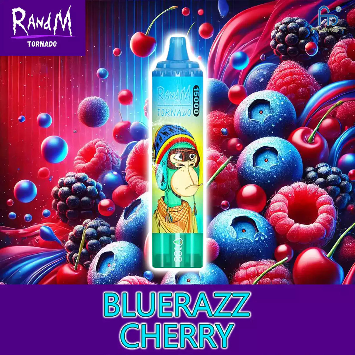 randm tornado vape 15000 - bluerazz cherry