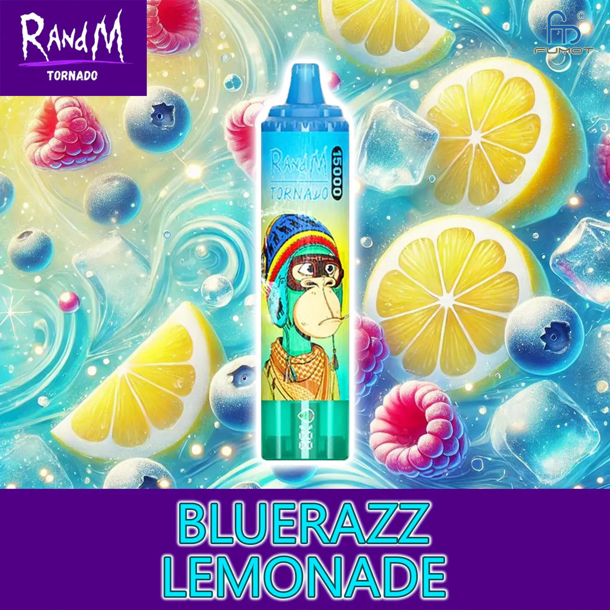 randm tornado vape 15000 - bluerazz lemonade