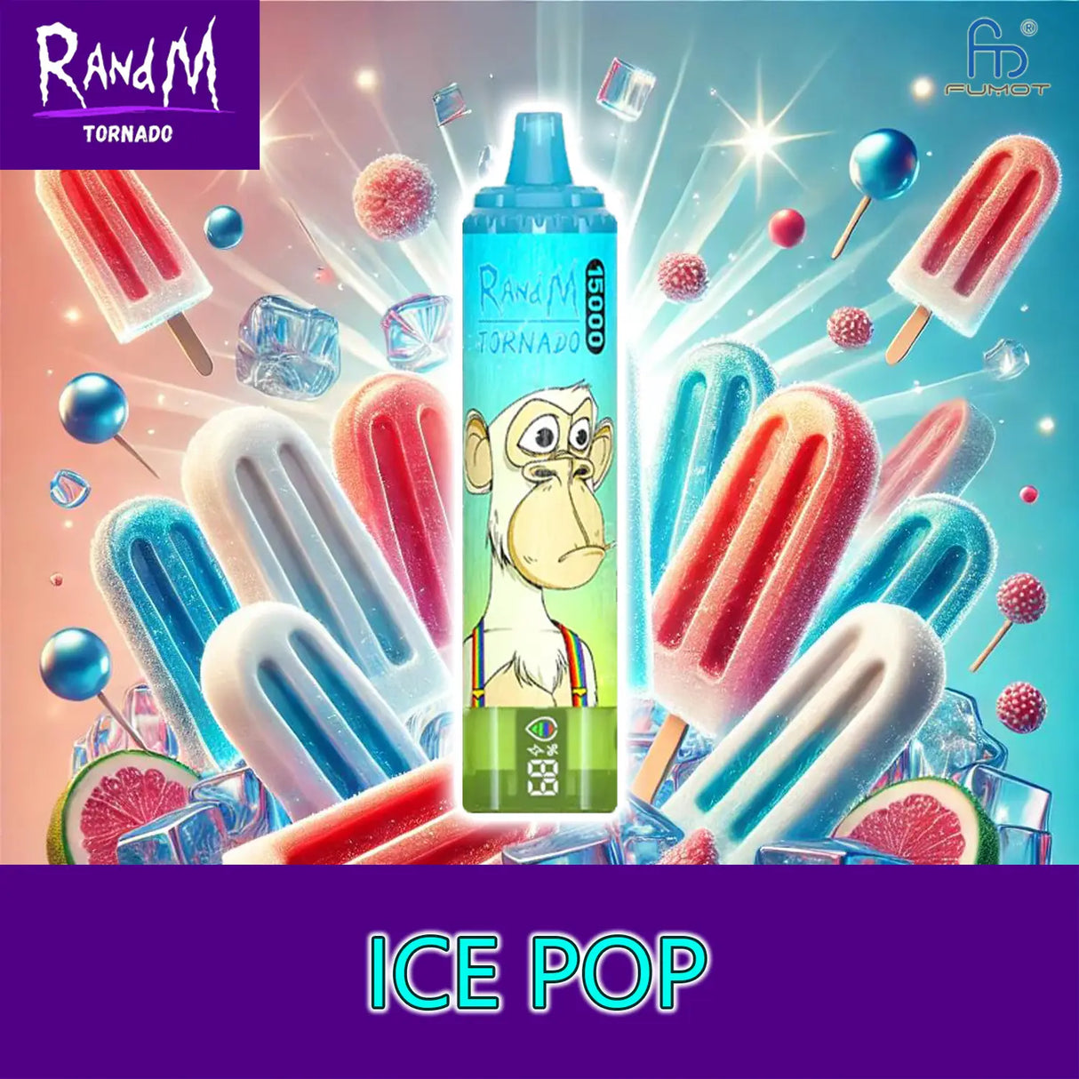 randm tornado vape 15000 - ice pop