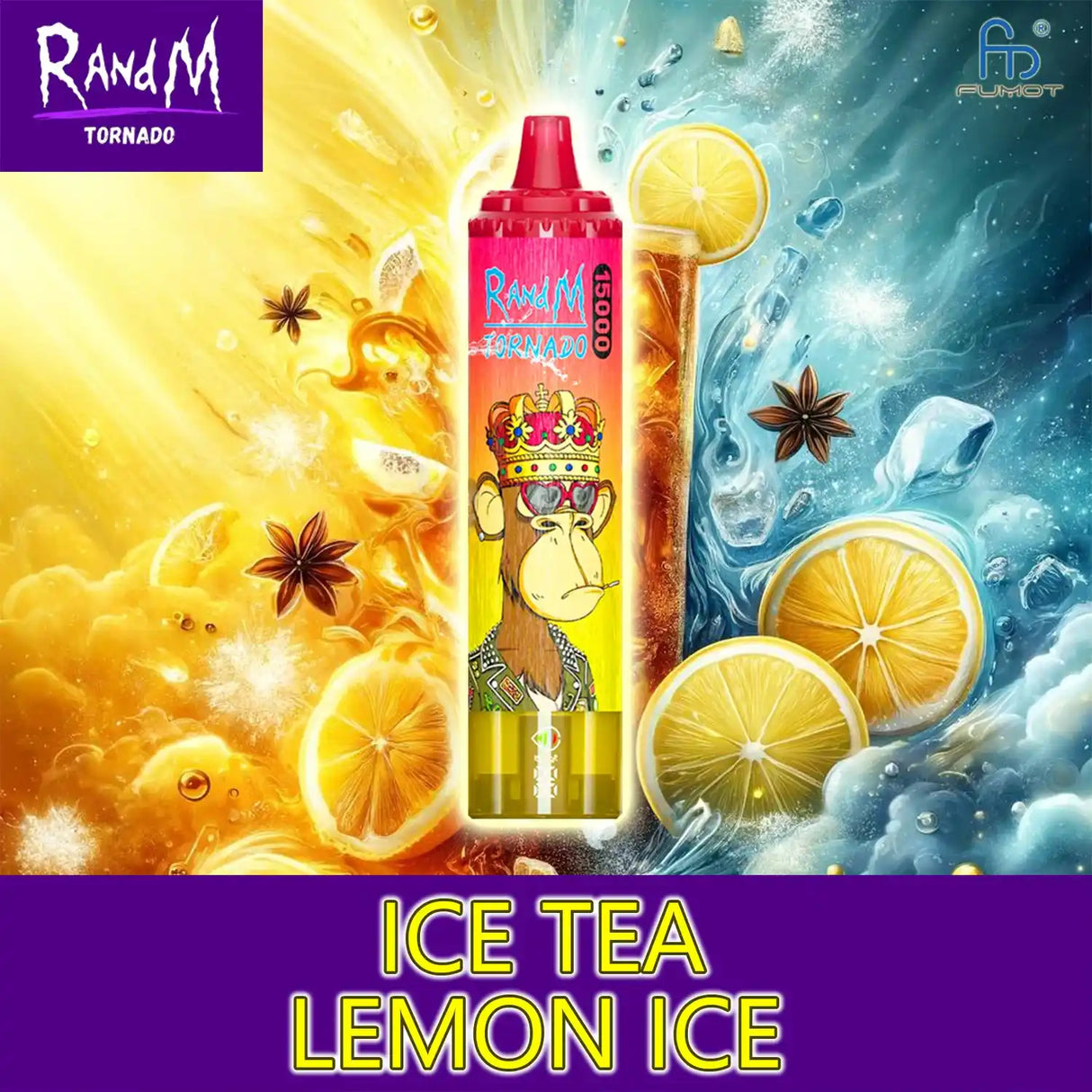 randm tornado vape 15000 - ice tea lemon ice