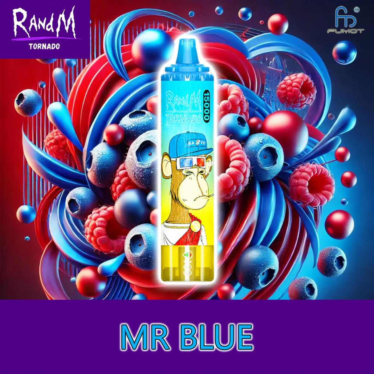 randm tornado vape 15000 - mr. blue