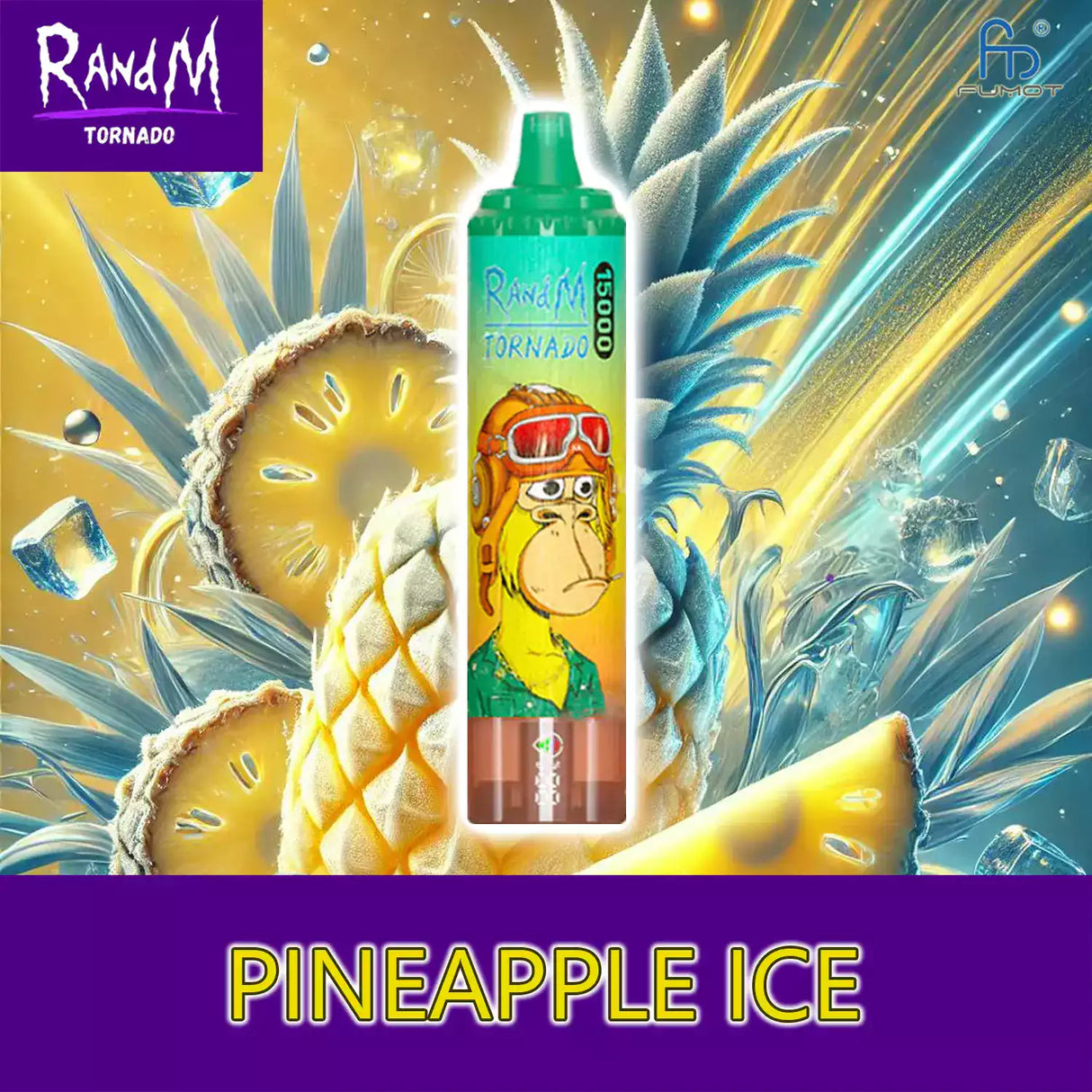 randm tornado vape 15000 - pineapple ice