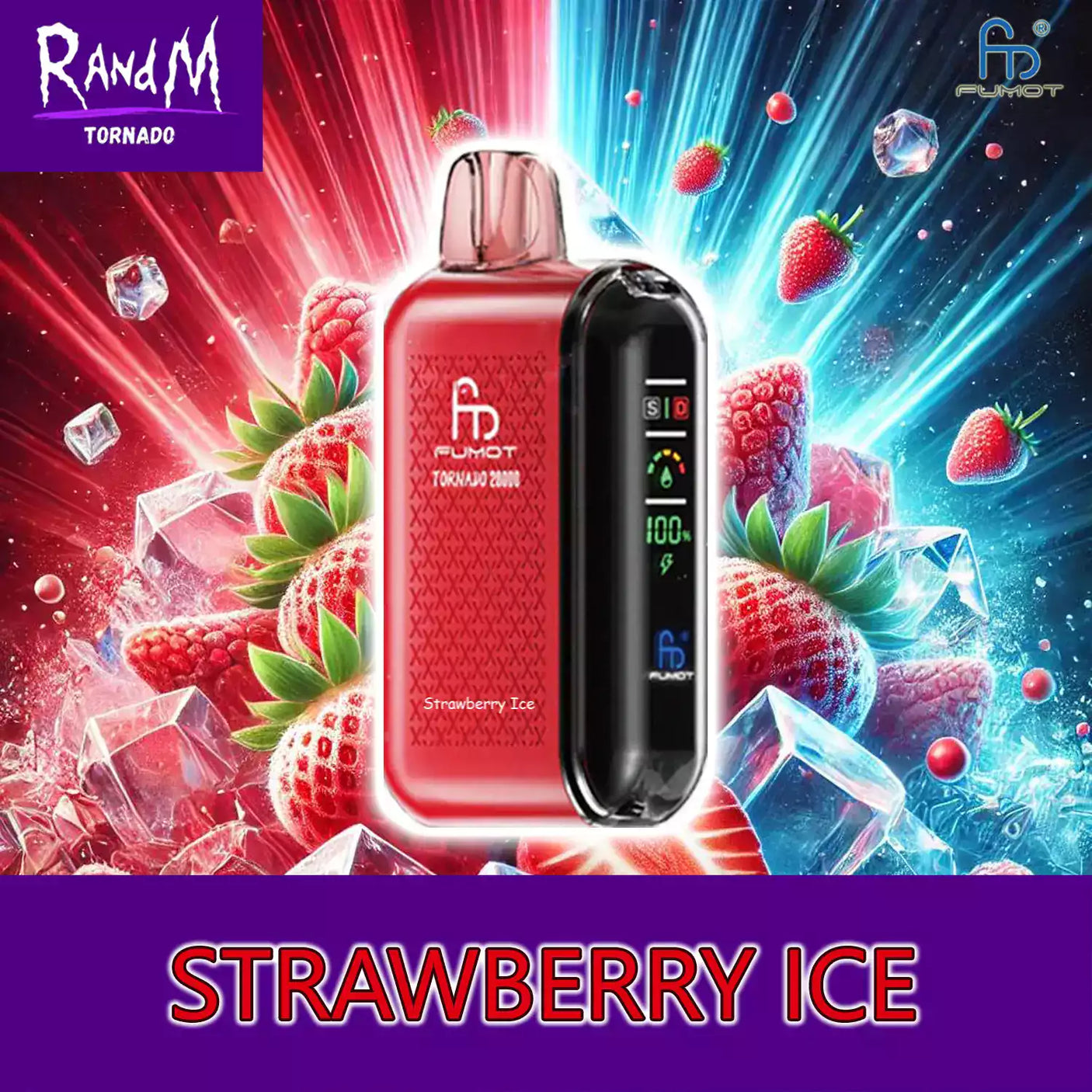 randm tornado vape 20000 strawberry ice