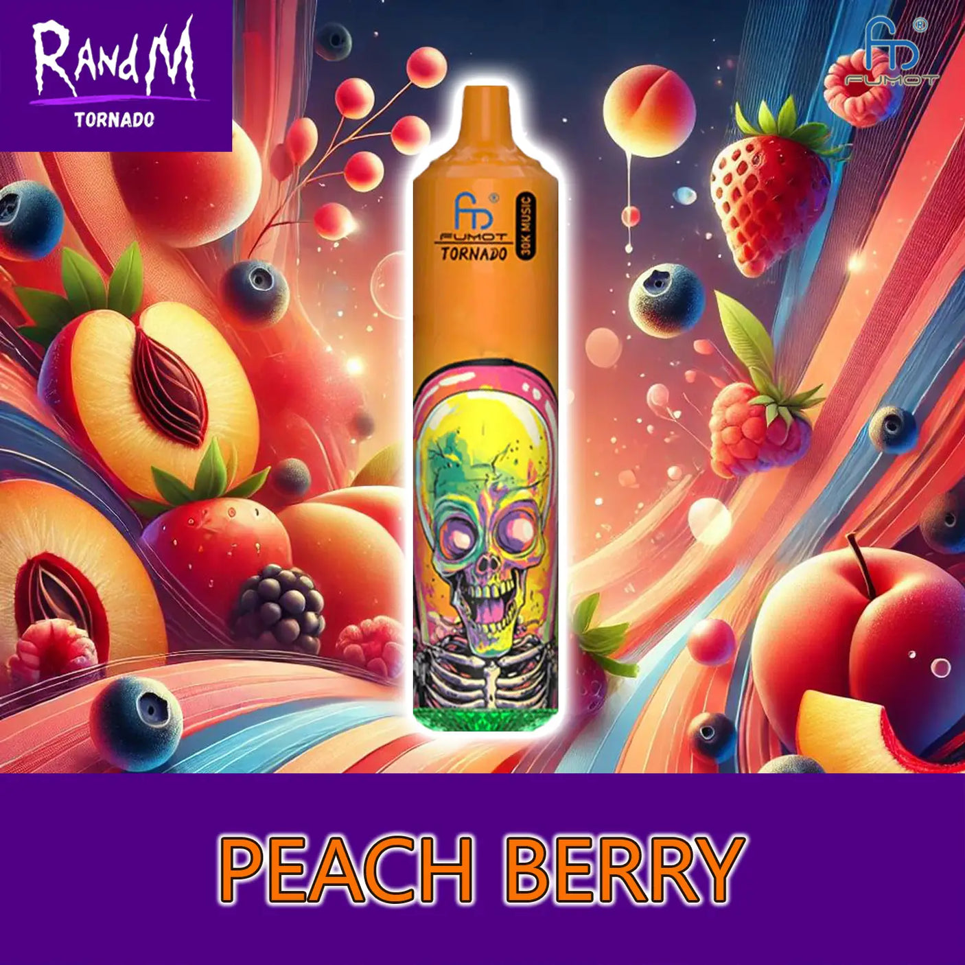 randm-tornado vape 30000 peach berry