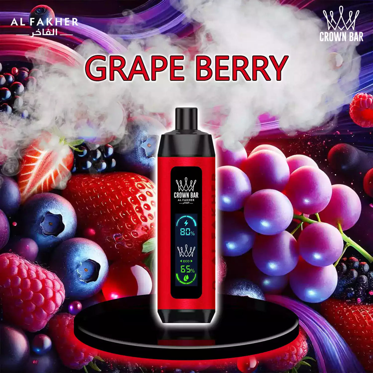 al fakher crown bar vape 8000 grape berry