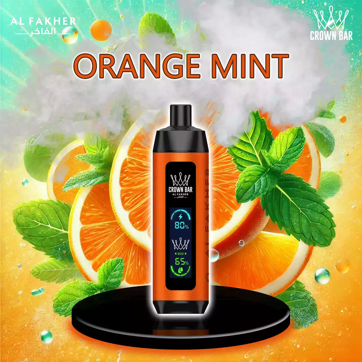al fakher crown bar vape 8000 orange mint