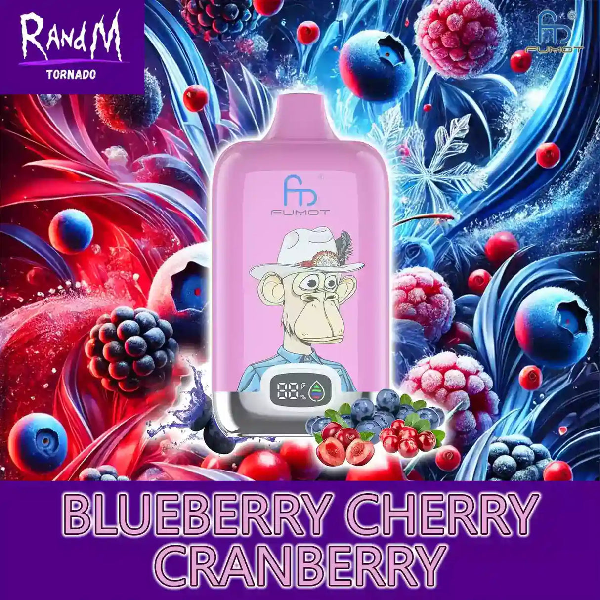 randm tornado vape 12000 blueberry cherry cranberry