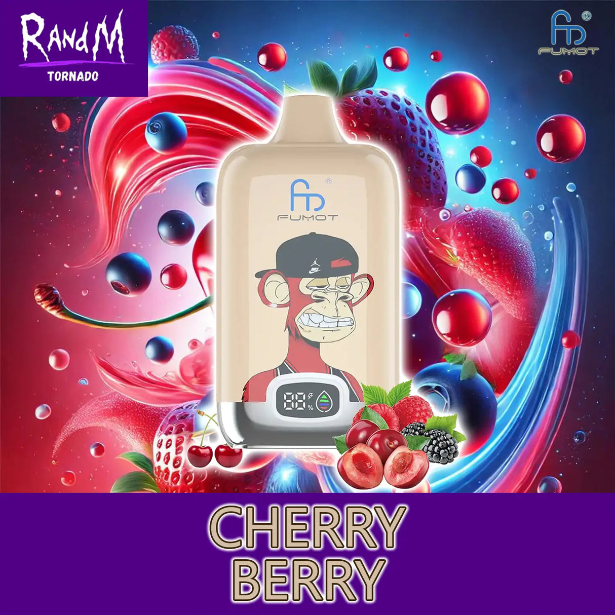 randm tornado vape 12000 cherry berry