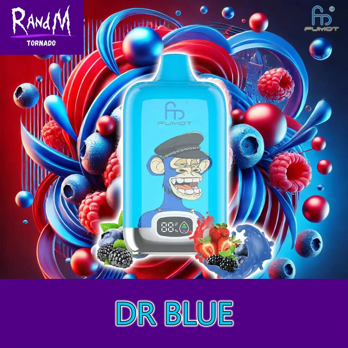 randm tornado vape 12000 dr blue