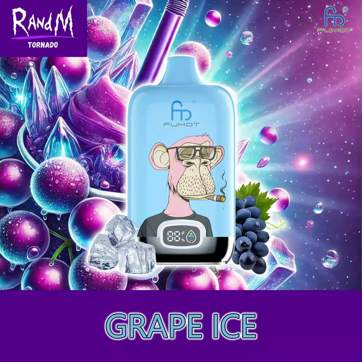 randm tornado vape 12000 grape ice