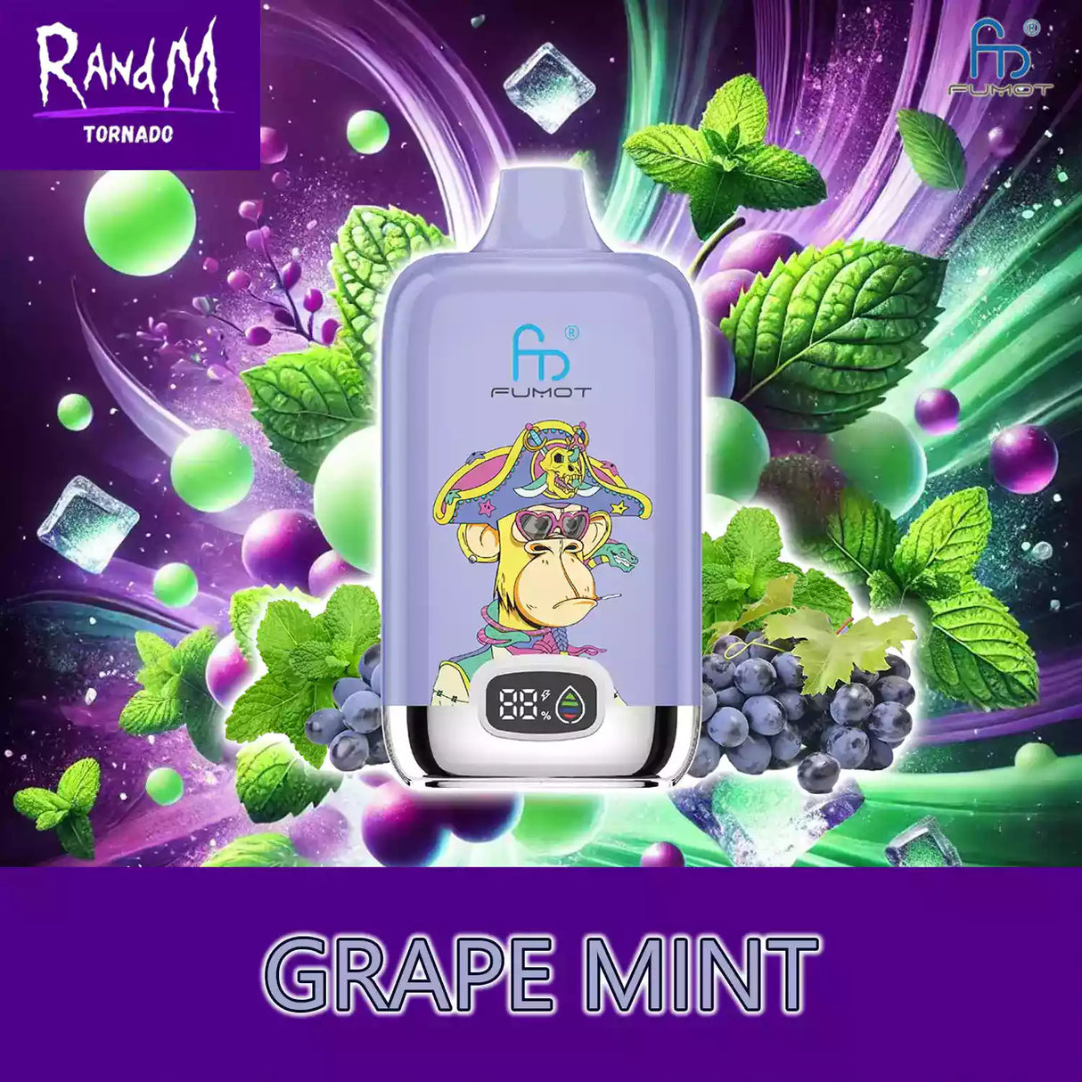 randm tornado vape 12000 grape mint