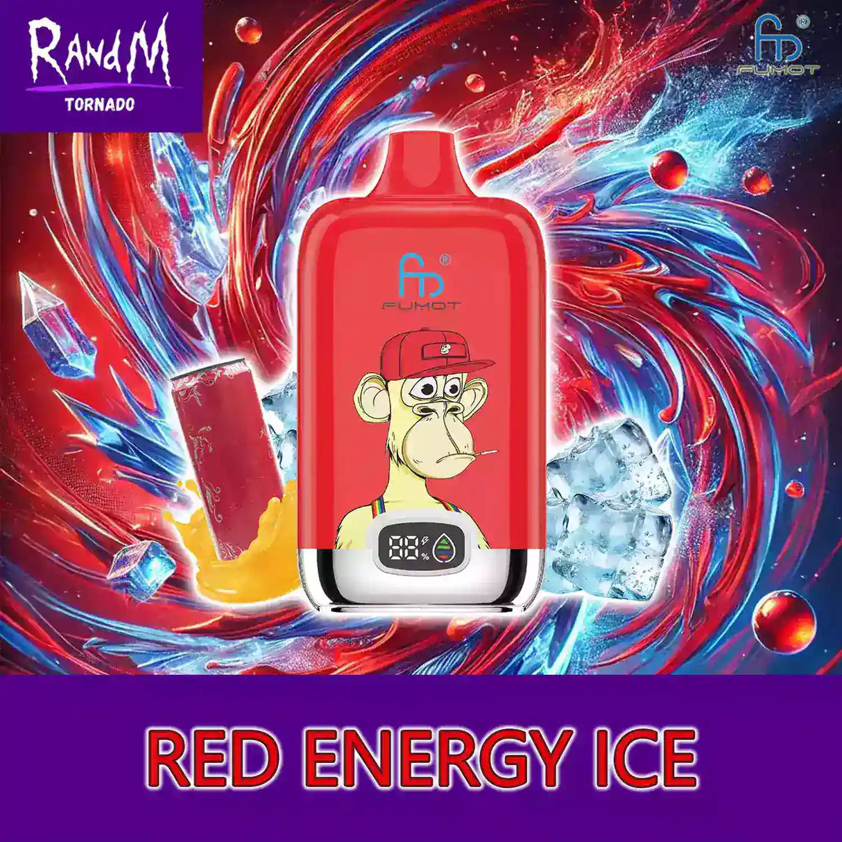 randm tornado vape 12000 red energy ice