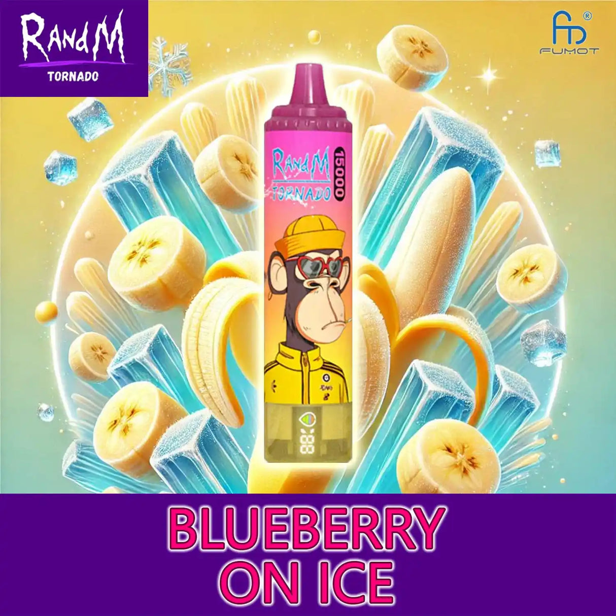 randm tornado vape 15000 - banana ice