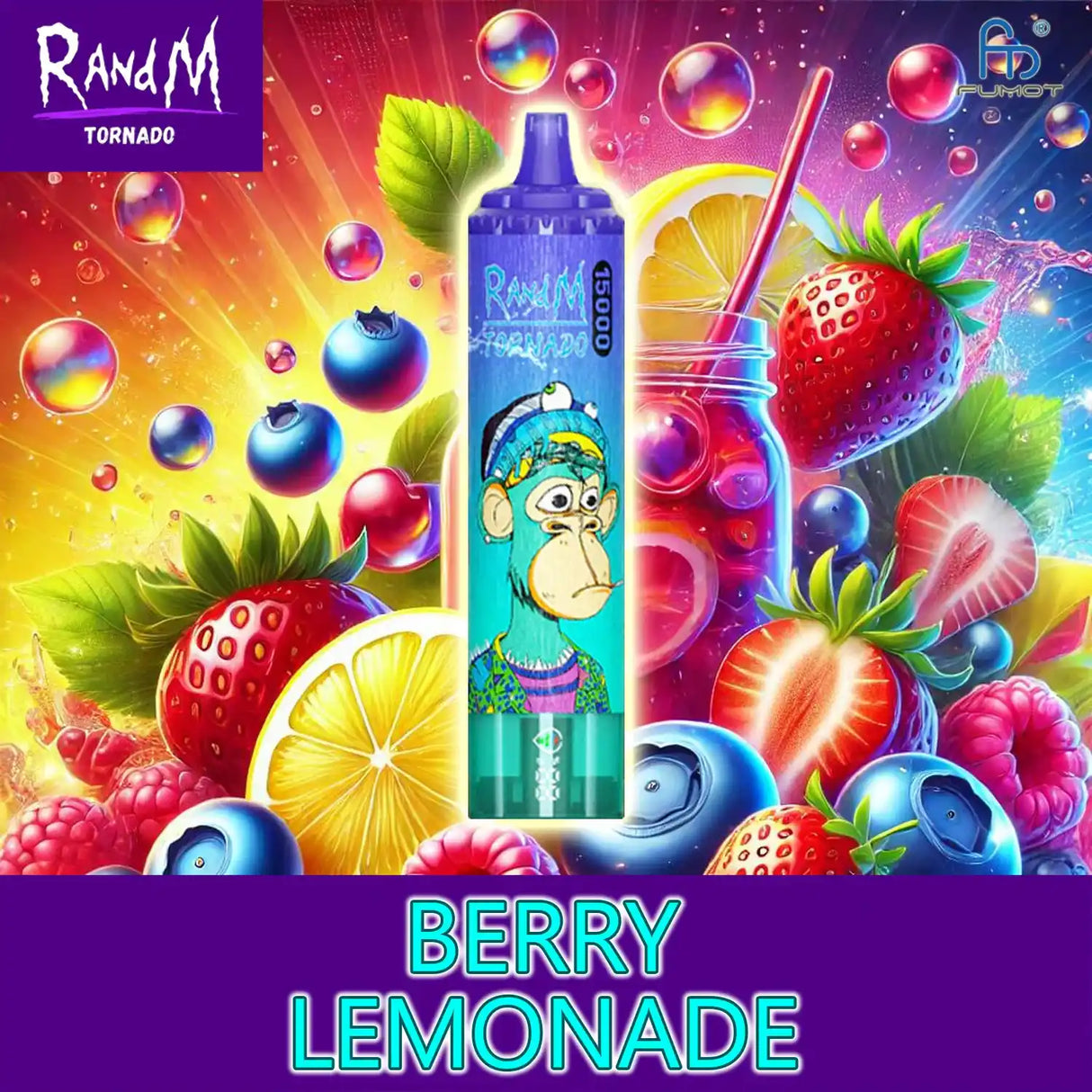 randm tornado vape 15000 - berry lemonade