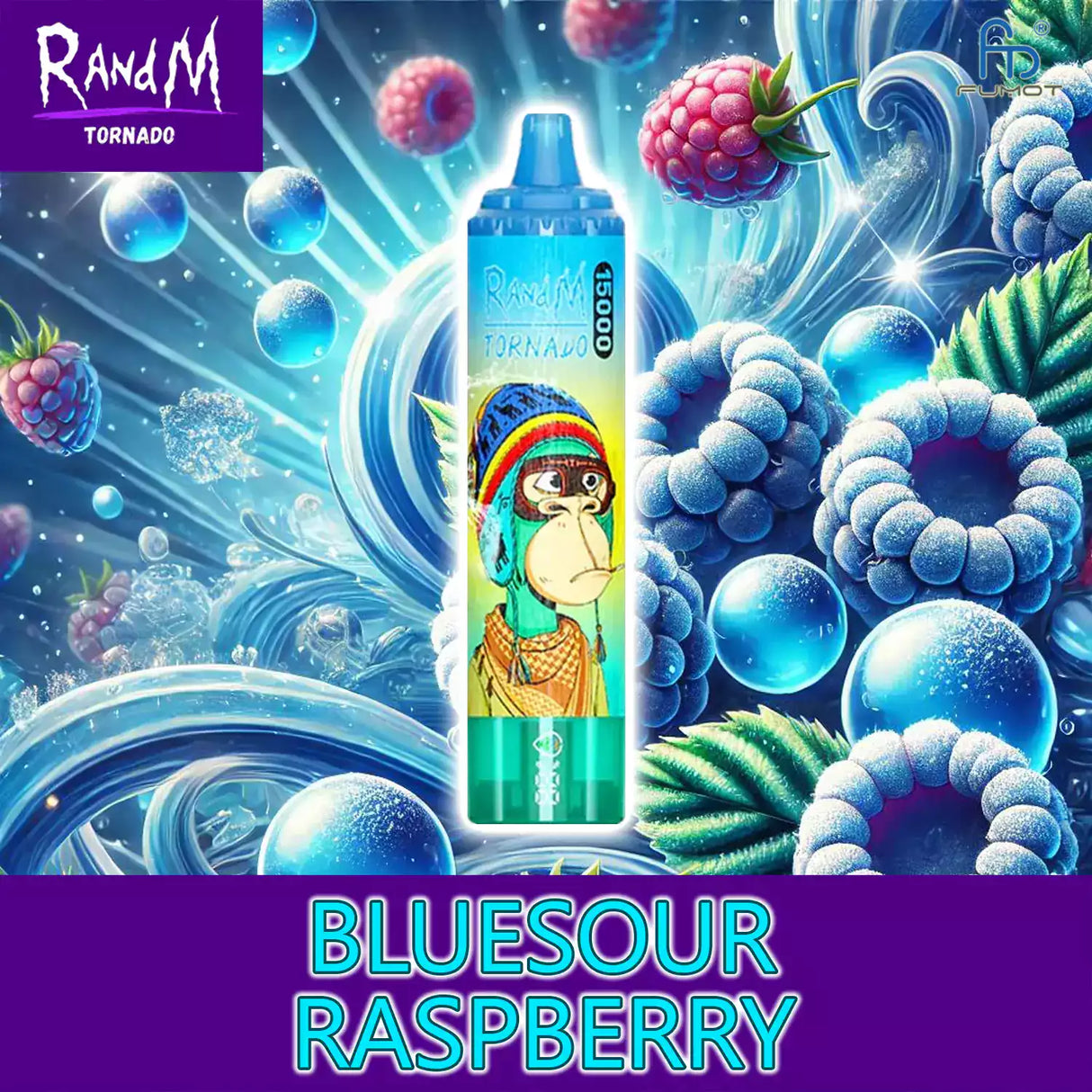 randm tornado vape 15000 - bluesour raspberry