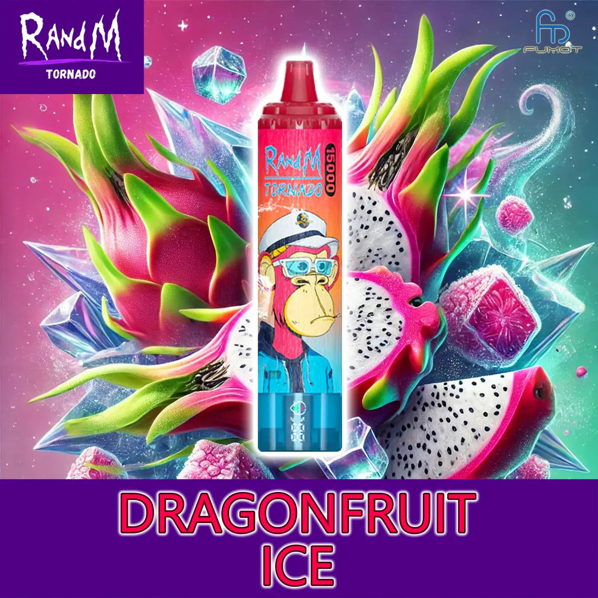 randm tornado vape 15000 - dragonfruit ice