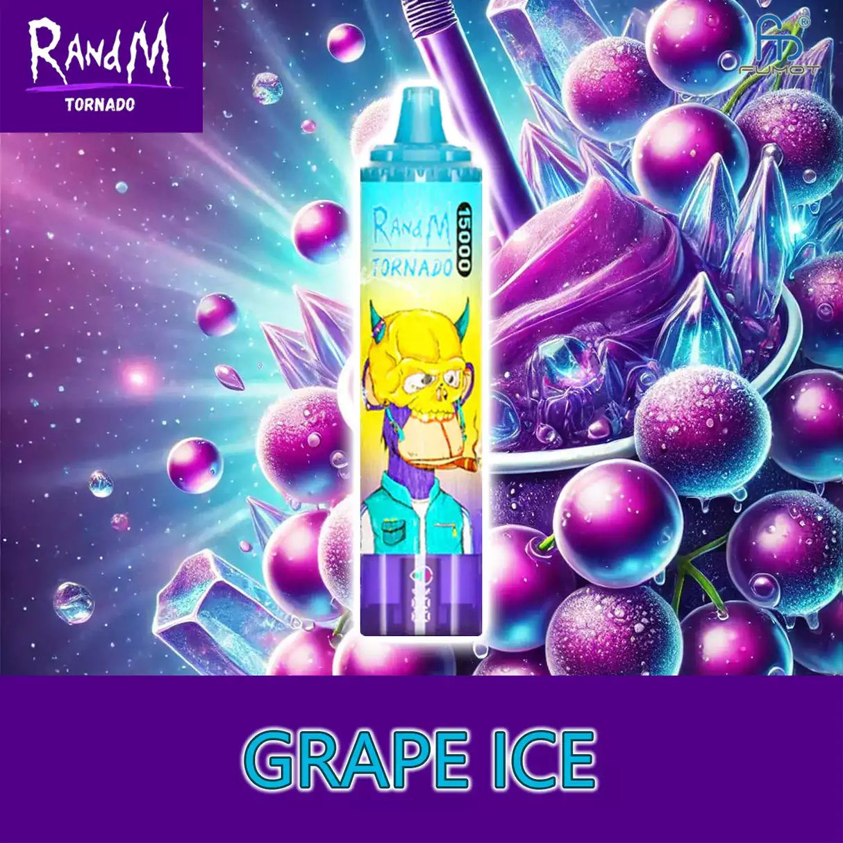 randm tornado vape 15000 - grape ice