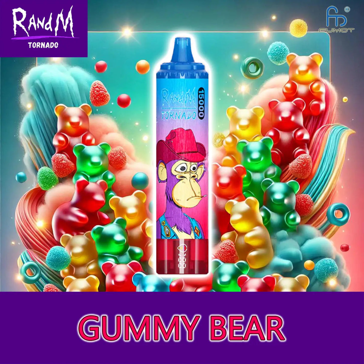 randm tornado vape 15000 - gummy bear