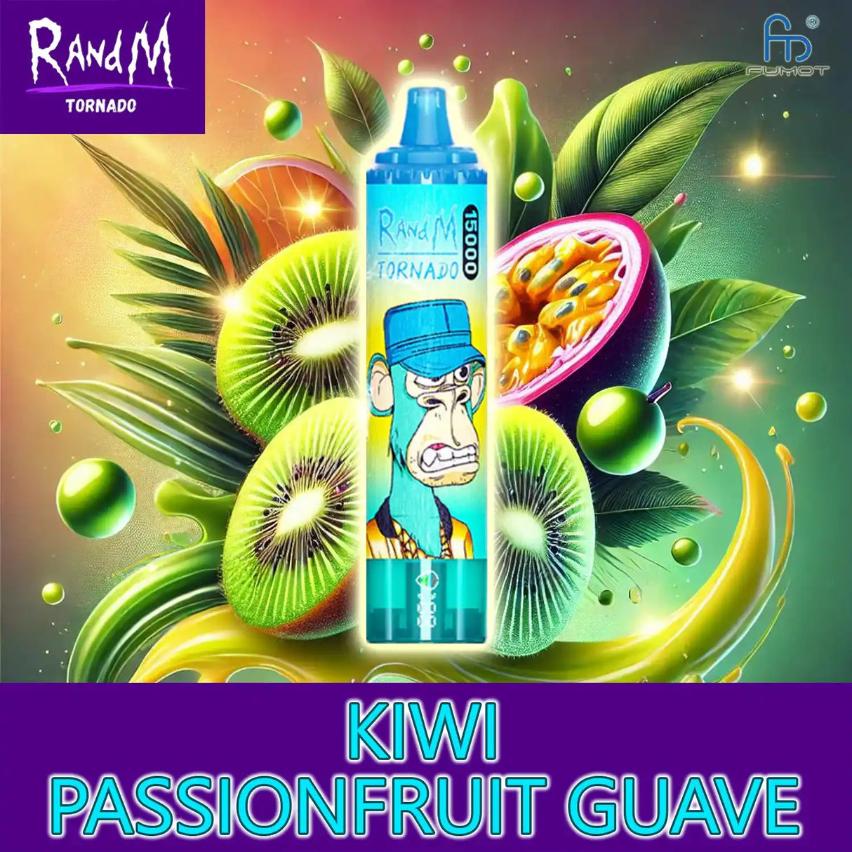 randm tornado vape 15000 - kiwi passionfruit guave