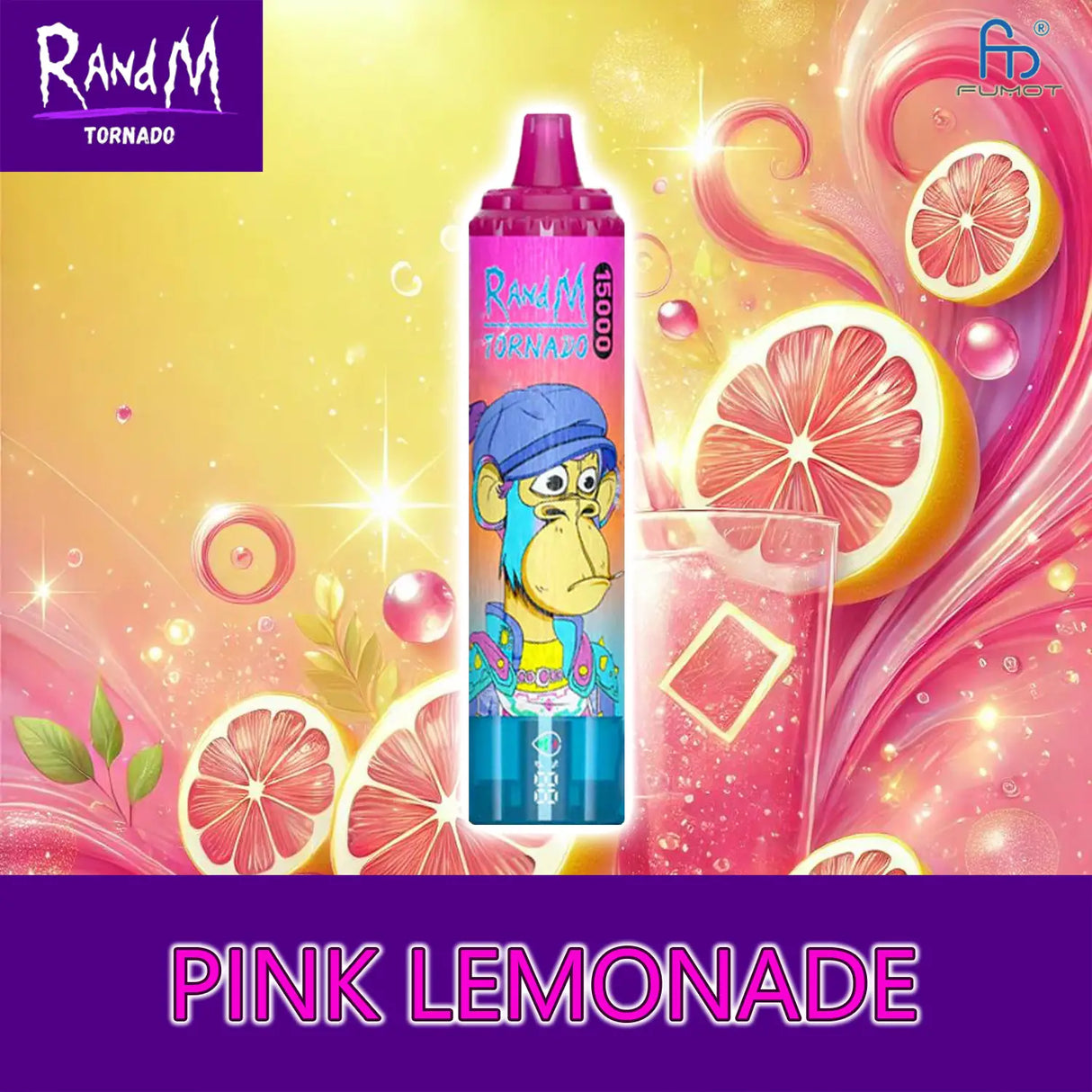 randm tornado vape 15000 - pink lemonade