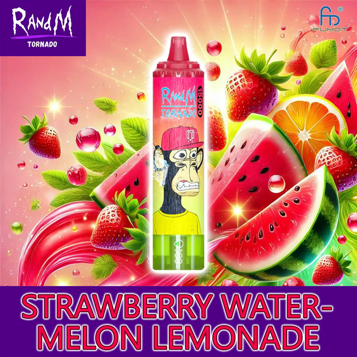 randm tornado vape 15000 - strawberry watermelon lemonade